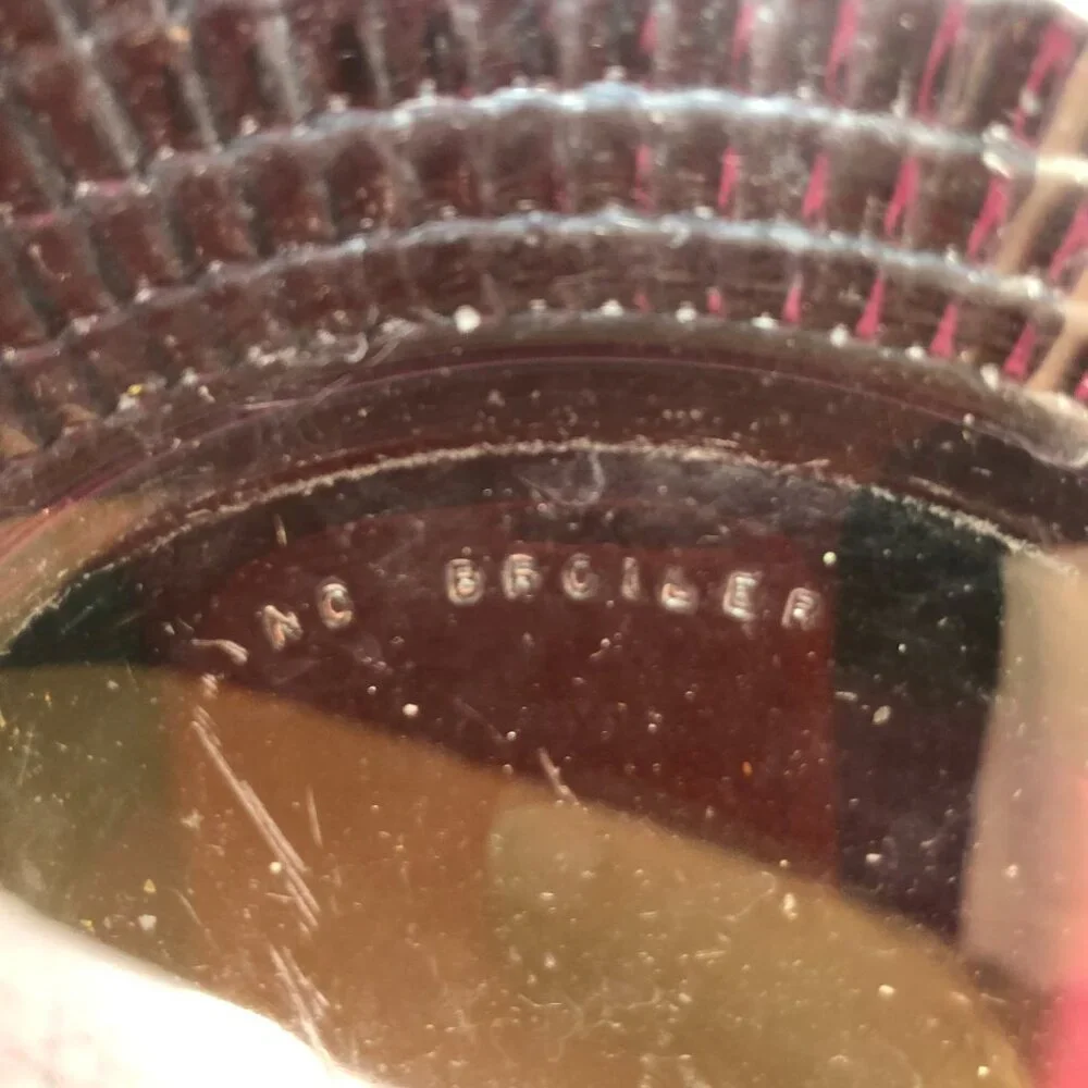 Vintage Clear Glass Salad Plate, one plate